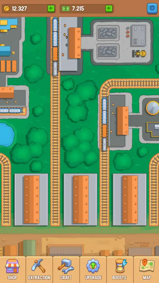Rete ferroviaria nel gioco Train. Station. Railroad.